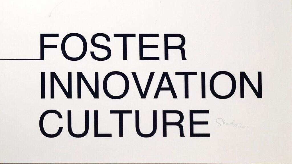 wall sign foster innovation culture to achieve business goals