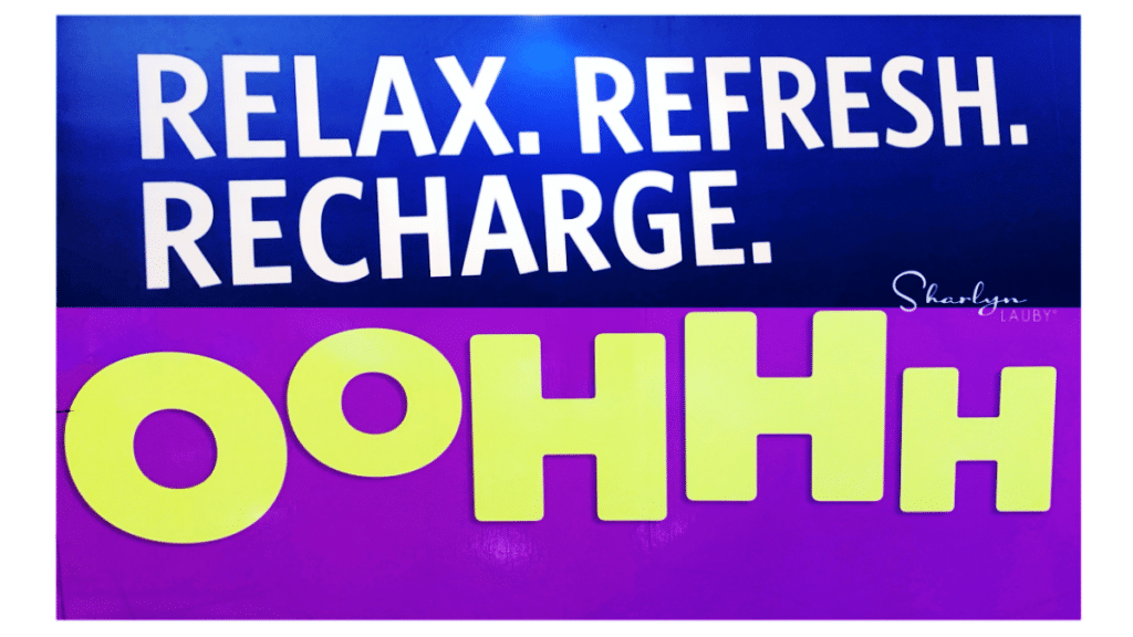 wall art relax refresh recharge change management