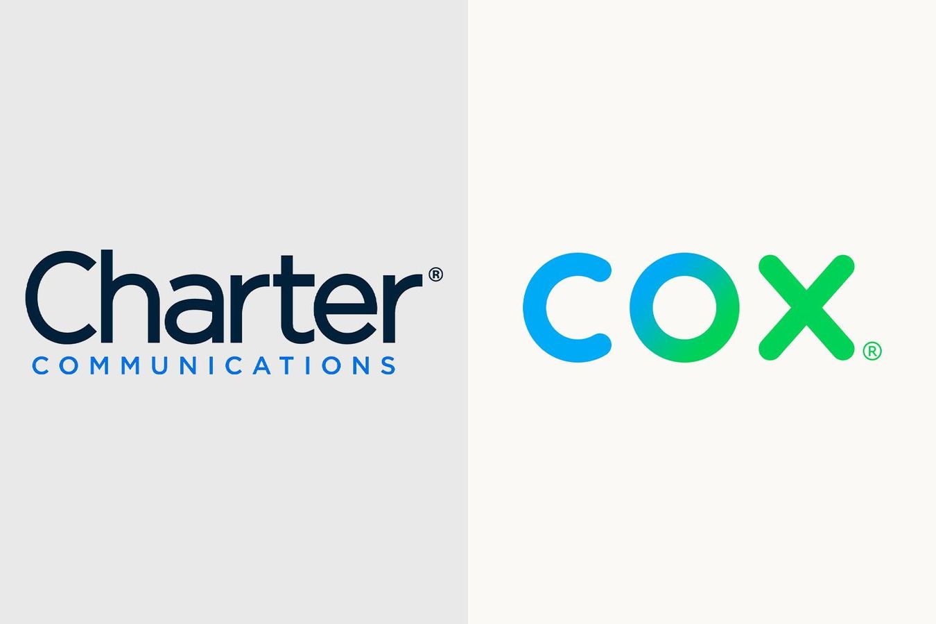 Charter Communications, Cox Communications logos